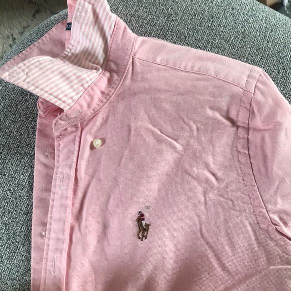 Ralph Lauren Tops - Ralph Lauren pink Oxford button down -size 6 slim